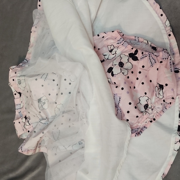 Jillian's Closet Girls Size 12M - NEW - Pink Bows Diaper Cover - Picture 8 of 15